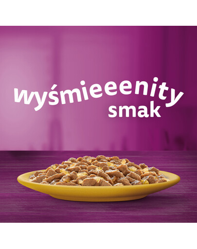 WHISKAS Senior 85g Poultry Feast mokré krmivo pro starší kočky v želé s: kuřecím masem, krůtou