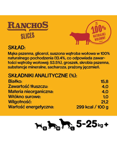 PEDIGREE Ranchos Slices 8 x 60g hovězí