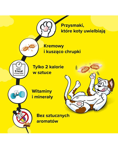 DREAMIES Mega 350g krabička kočičích pamlsků s lahodným sýrem