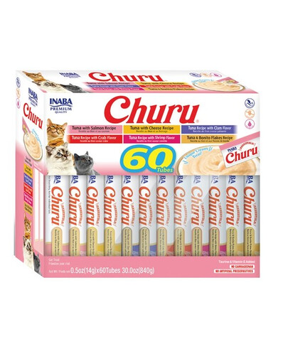 INABA Churu Varieties Tuna 60x14g tuňák pro kočku