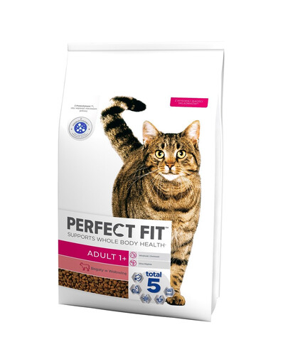 PERFECT FIT Adult 1+ Kompletní suché krmivo s vysokým obsahem hovězího masa pro dospělé kočky o hmotnosti 7 kg