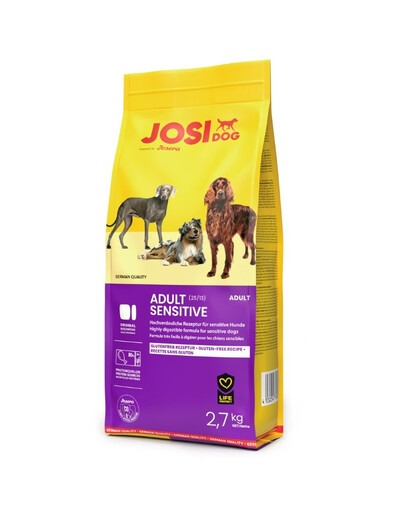 JOSERA JosiDog Adult Sensitive 2,7kg pro dospělé psy s citlivým trávicím systémem