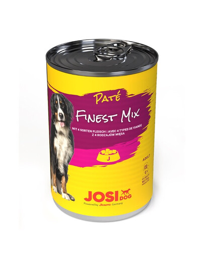 JOSERA JosiDog Finest Mix Pate paštika 4 druhy masa 400 g pro dospělé psy