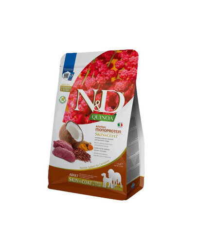 FARMINA N&D Quinoa Dog Adult Medium&Maxi Skin&Coat Venison & Coconut 7 kg