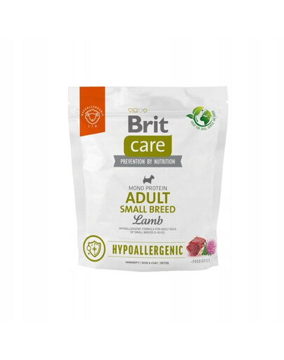 BRIT CARE Hypoalergenní Adult Small Breed Lamb 1kg pro dospělé psy malých plemen s jehněčím