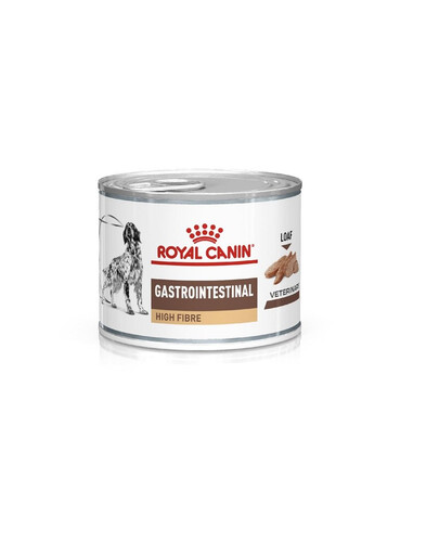 ROYAL CANIN Veterinary Gastrointestinal High Fiber Paštika 200g dietní krmivo pro psy