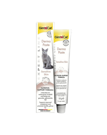 GIMCAT Expert Line Derma Paste 50 g pasta pro zdraví kůže pro kočky