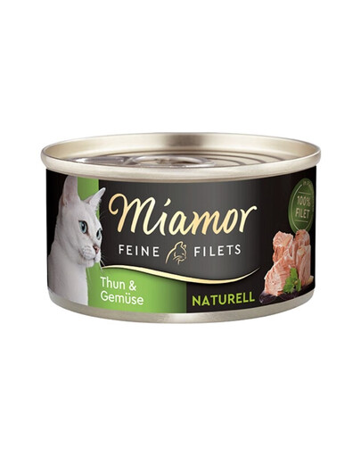 MIAMOR Feine Filets Naturell Tuna&Vegetables 80g tuňák a zelenina ve vlastní omáčce