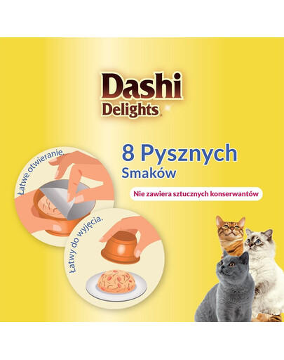 INABA Cat Dashi Delights Kuře, tuňák a mušle 70 g