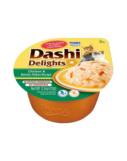 INABA Cat Dashi Delights Kuře a tuňák pruhovaný 70 g