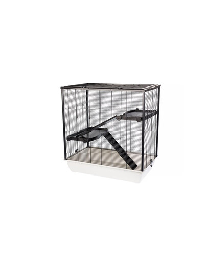 INTERZOO Frodo + Plastic Klatka dla gryzoni 78 cm ciepły szary