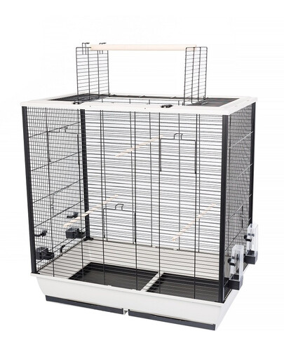 INTERZOO Fiona Klatka dla ptaków 78 cm ciepły szary