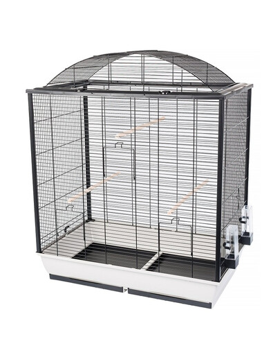 INTERZOO Nicola Klatka dla ptaków 78 cm ciepły szary