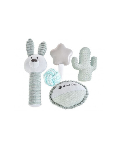 BARRY KING Zestaw prezentowy dla psa 5w1 szary/niebieski