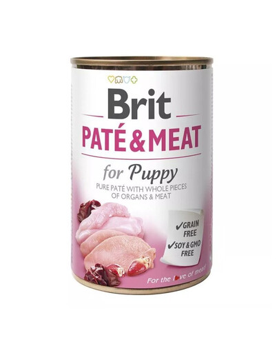 BRIT Pate&Meat puppy 400 g paštika pro štěňata