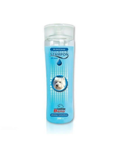 Super Beno Premium šampon pro světlosrsté psy 200 ml 