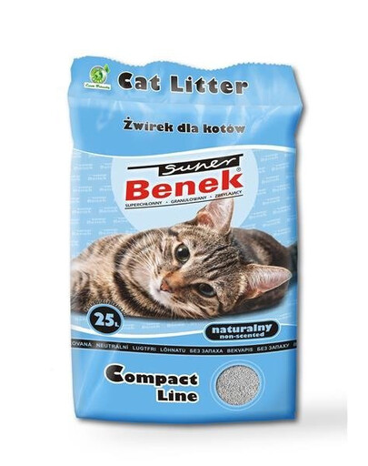 Certech Super Benek Compact Line jemné stelivo pro kočky 25 l