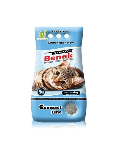 Certech Super Benek Compact Line Natural 5 l jemné stelivo pro kočky