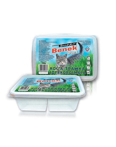 Certech Super Benek Duet Cat Grass tráva pro kočky 150 g