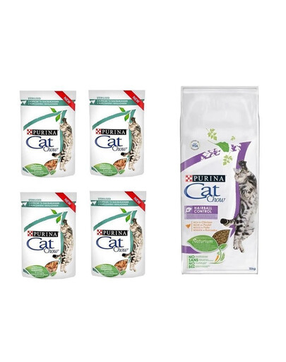 CAT CHOW SPECIAL CARE Hairball rich in chicken 15 kg + 4 x 85 g kapsička zdarma