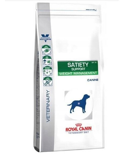 Royal Canin Veterinary Diet Canine Satiety Support SAT30 12 kg dietní granule pro dospělé psy