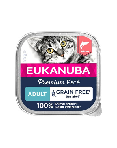 EUKANUBA Grain Free Adult Lososová paštika 85 g