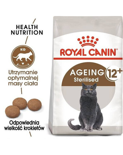 Royal Canin Ageing 12+ Sterilised 0,4 kg - granule pro starší sterilizované kočky starší 12 let 0,4 kg
