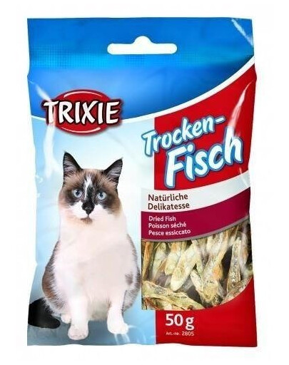 Trixie Dry Fish sušená rybí pochoutka pro kočky 50 g