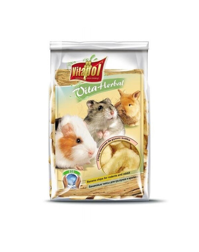 Vitapol banánové chipsy pro hlodavce 150 g