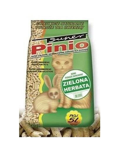 Super Benek Pinio Green Tea stelivo pro kočky s vůní zeleného čaje 5 l