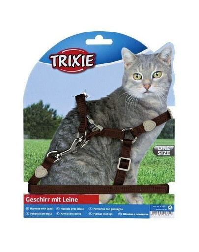 Postroj pro kočky Trixie Premium 26-37 cm/10 mm 1,2 m
