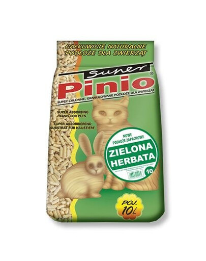 Certech Super Pinio Green Tea 10 l substrát pro domácí chlupatá zvířata