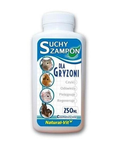 Natural-Vit suchý šampon pro hlodavce 250 ml