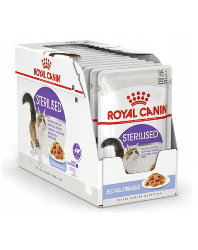 Royal Canin Sterilised jelly sada kapsiček pro dospělé sterilizované kočky 12x 85 g 
