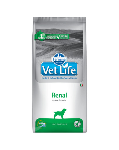 Farmina Vet Life Renal Dog krmivo pro psy s onemocněním ledvin 2 kg