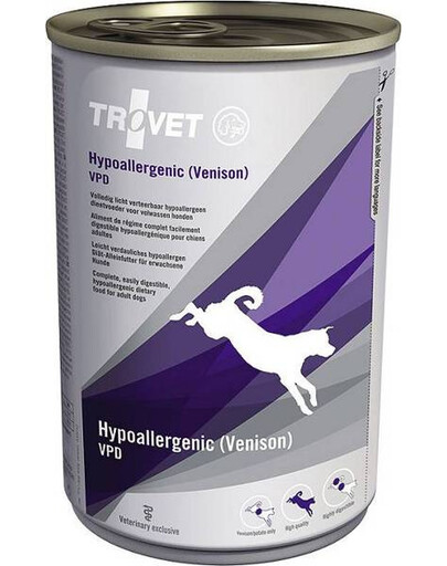 TROVET hypoalergenní krmivo Venison VPD pro psy 400 g