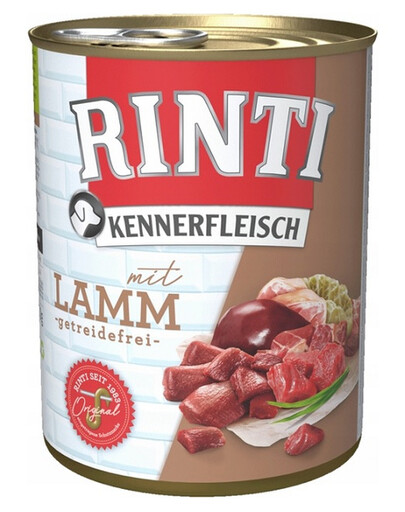 RINTI Kennerfleisch Lamb konzerva pro psy s jehněčím masem 800 g