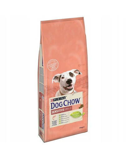 Purina Dog Chow Sensitive Salmon 14 kg - granule pro psy s lososem