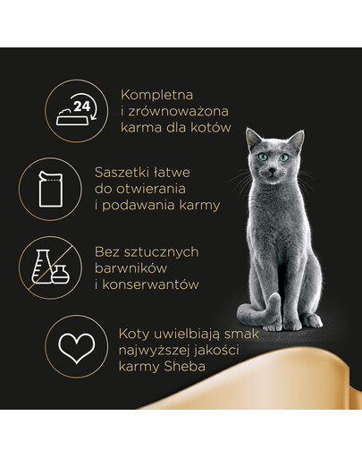 SHEBA Delicacy in Jelly Drůbeží příchutě - krmivo pro kočky v želé (s kuřecím, krůtím, kachním, drůbežím) kapsičky 4x85g