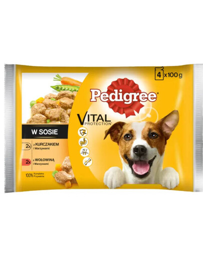 PEDIGREE Adult kapsičky s kuřecím masem a zeleninou v omáčce 24x 100 g