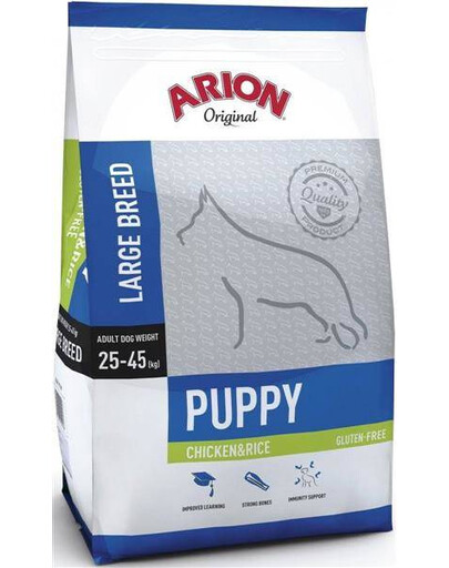 Arion Original Puppy Large Chicken & Rice 12 kg granule pro štěňata velkých plemen