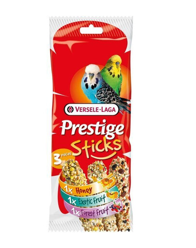 Versele-Laga Prestige Sticks Budgies Triple Variety Pack 90 g směs pro andulky