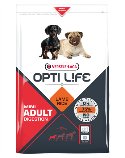 Versele-Laga Opti Life Adult Digestion Mini 7,5 kg krmivo pro malá plemena