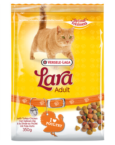 Versele-Laga Lara Adult Turkey & Chicken krmivo pro kočky krůta a kuře 10 kg