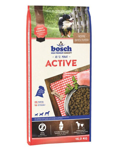 Bosch Active 15 kg granule pro aktivní psy