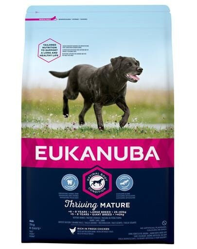 Eukanuba Thriving Mature Large Breed Chicken 3 kg granule pro psy kuře