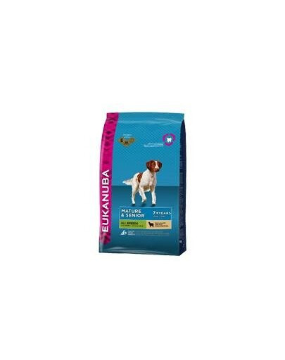 Eukanuba Dog Dry Base Senior All Breeds Lamb & Rice granule pro psy jehněčí s rýží 2,5 kg