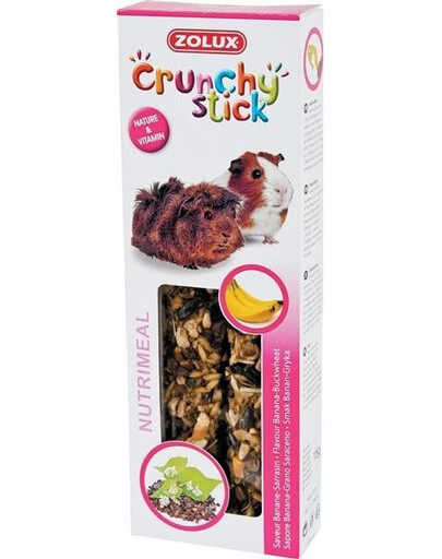 Zolux Crunchy Stick tyčinky pro morče, banán a pohanka 115 g