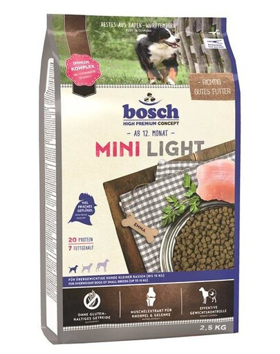 Bosch PetFood Bosch Mini Light granule pro psy malých plemen s nadváhou 2,5 kg