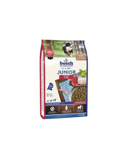 Bosch Junior Lamb & Rice 3 kg granule pro mladé psy a štěňata